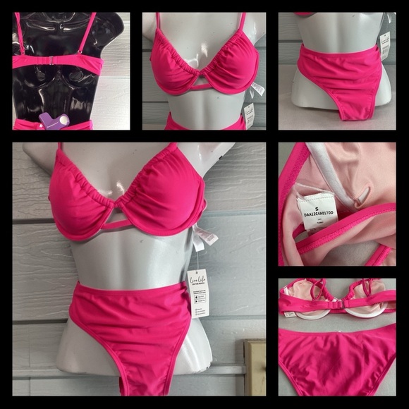 Pink two bikini. - Picture 3 of 6